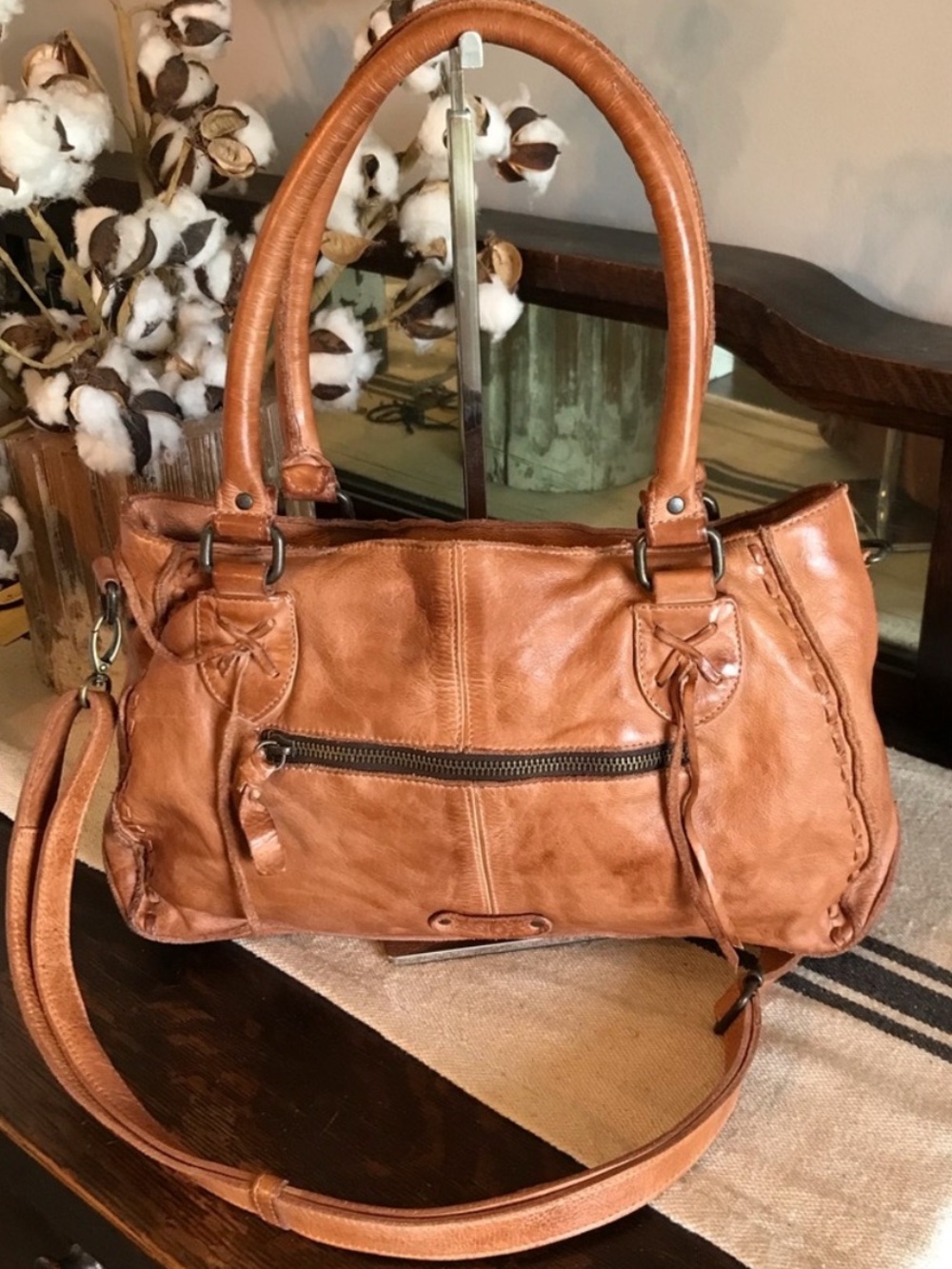 Bed Stu Rockababy Tote in Tan Dip Dye Brown NWOT NEW WITHOUT TAGS